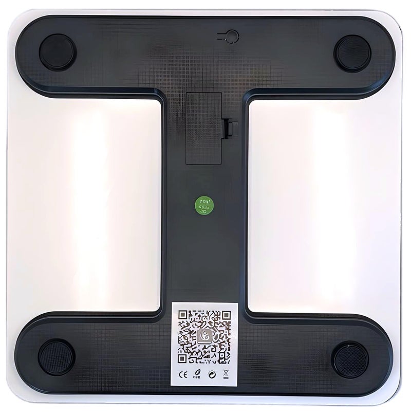 Body Basics Bluetooth Smart Scale - Digital Bathroom Scale with BMI & Body Fat Monitor, Health Analyzer, 400 lbs Capacity, Smartphone App Compatible (The Body Achieves What The Mind Believes) - Image 5